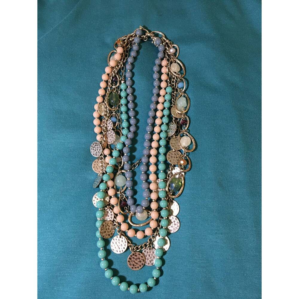 Premier Designs "Sugar Rush" 36” Multicolored Multi Beaded Convertible Necklace